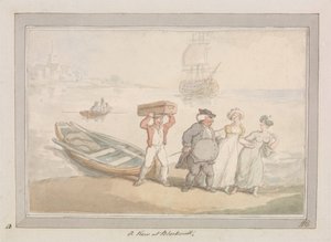 Une vue à Blackwall - Thomas Rowlandson